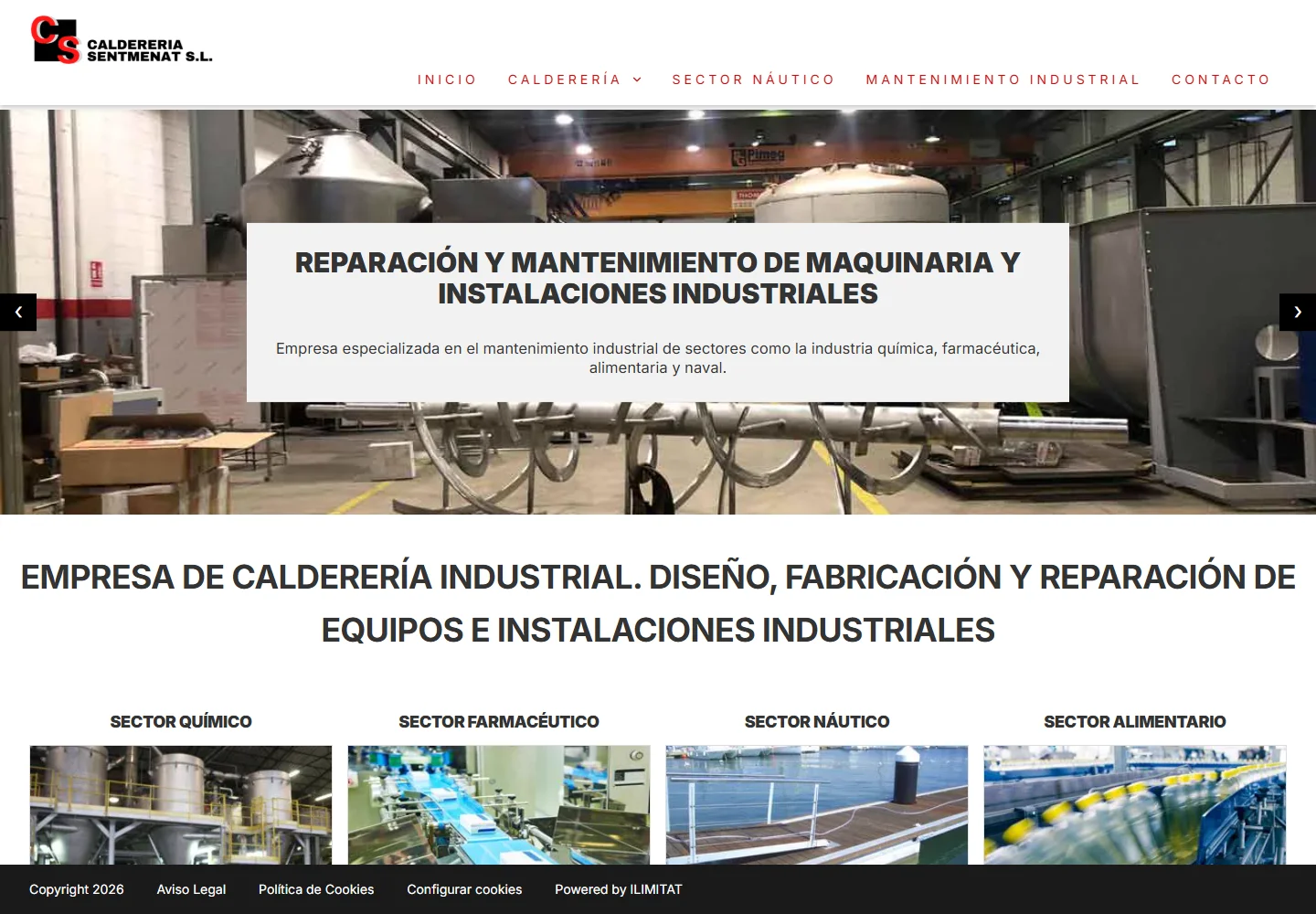 Calderería Sentmenat — Fabricación industrial